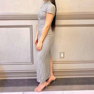 Portia and Scarlett Midaxi silver dress